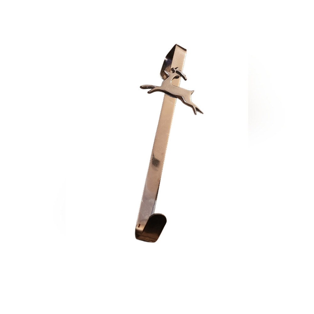 Silver Reindeer Door Hanger